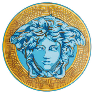 Versace meets Rosenthal Medusa Amplified service plate diam. 33 cm. Versace Blue Coin - Buy now on ShopDecor - Discover the best products by VERSACE HOME design