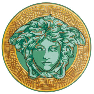 Versace meets Rosenthal Medusa Amplified service plate diam. 33 cm. Versace Green Coin - Buy now on ShopDecor - Discover the best products by VERSACE HOME design