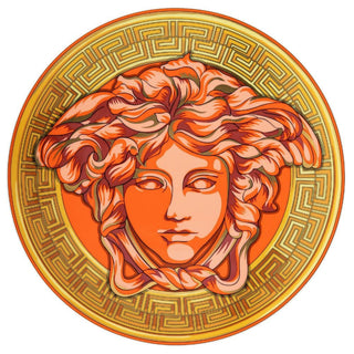 Versace meets Rosenthal Medusa Amplified service plate diam. 33 cm. Versace Orange Coin - Buy now on ShopDecor - Discover the best products by VERSACE HOME design