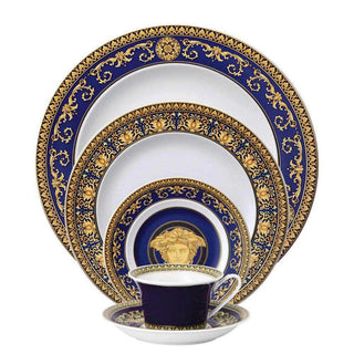 Versace meets Rosenthal Medusa Blue Plate diam. 18 cm. - Buy now on ShopDecor - Discover the best products by VERSACE HOME design