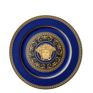 Versace meets Rosenthal Medusa Blue Service plate diam. 30 cm. - Buy now on ShopDecor - Discover the best products by VERSACE HOME design