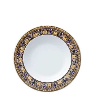 Versace meets Rosenthal Medusa Blue Deep plate diam. 22 cm. - Buy now on ShopDecor - Discover the best products by VERSACE HOME design