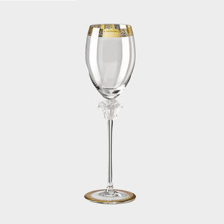 Versace meets Rosenthal Medusa White wine glass Gold - Buy now on ShopDecor - Discover the best products by VERSACE HOME design