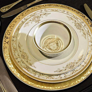 Versace meets Rosenthal Medusa Gala Gold Plate diam. 27 cm. - Buy now on ShopDecor - Discover the best products by VERSACE HOME design