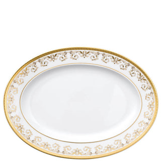 Versace meets Rosenthal Medusa Gala Gold Oval platter 34x24.5 cm. - Buy now on ShopDecor - Discover the best products by VERSACE HOME design