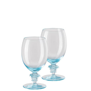 Versace meets Rosenthal Medusa Lumière 2nd Editon Set 2 red wine glass Tiffany blue - Buy now on ShopDecor - Discover the best products by VERSACE HOME design