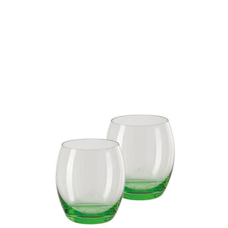 Versace meets Rosenthal Medusa Lumière 2nd Editon Set 2 whisky glass Versace Transparent green - Buy now on ShopDecor - Discover the best products by VERSACE HOME design