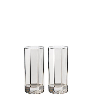 Versace meets Rosenthal Medusa Set of 2 longdrink glasses Smoky grey - Buy now on ShopDecor - Discover the best products by VERSACE HOME design