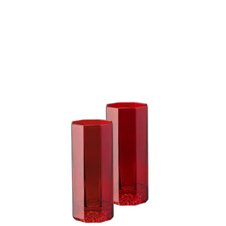 Versace meets Rosenthal Medusa Lumière Rhapsody Set 2 longdrink glass Versace Transparent red - Buy now on ShopDecor - Discover the best products by VERSACE HOME design