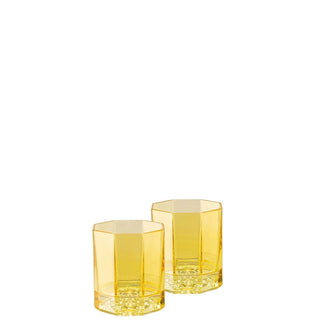 Versace meets Rosenthal Medusa Lumière Rhapsody Set 2 whisky glass Versace Transparent amber - Buy now on ShopDecor - Discover the best products by VERSACE HOME design