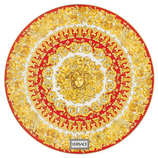 Versace meets Rosenthal Medusa Rhapsody Service plate diam. 33 cm. red - Buy now on ShopDecor - Discover the best products by VERSACE HOME design