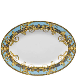 Versace meets Rosenthal Prestige Gala Le Bleu Oval platter 34x24.5 cm. - Buy now on ShopDecor - Discover the best products by VERSACE HOME design