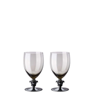 Versace meets Rosenthal Medusa Lumière 2nd Editon Set 2 red wine glass Smoky grey - Buy now on ShopDecor - Discover the best products by VERSACE HOME design