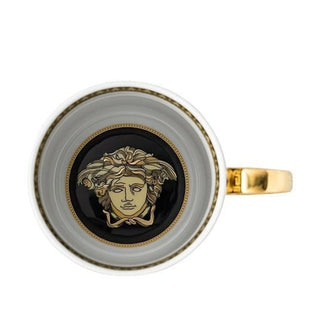 Versace meets Rosenthal Virtus Gala Black mug with handle - Buy now on ShopDecor - Discover the best products by VERSACE HOME design