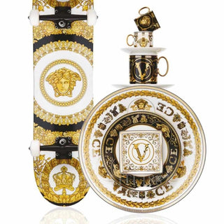 Versace meets Rosenthal Virtus Gala Black plate diam. 21 cm - Buy now on ShopDecor - Discover the best products by VERSACE HOME design