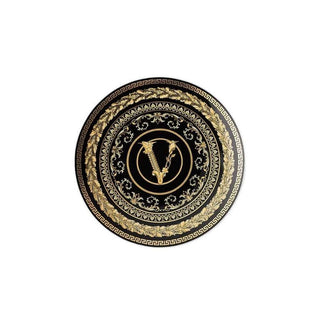 Versace meets Rosenthal Virtus Gala Black plate diam. 17 cm - Buy now on ShopDecor - Discover the best products by VERSACE HOME design