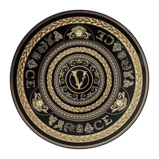 Versace meets Rosenthal Virtus Gala Black service plate diam. 33 cm - Buy now on ShopDecor - Discover the best products by VERSACE HOME design