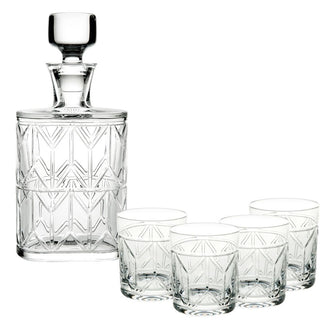 Vista Alegre Avenue case with whisky decanter and 4 Old Fashion low glasses - Buy now on ShopDecor - Discover the best products by VISTA ALEGRE design