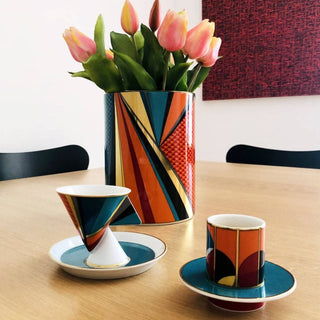 Vista Alegre Futurismo set 4 coffee cups & saucers - Buy now on ShopDecor - Discover the best products by VISTA ALEGRE design