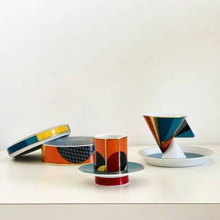 Vista Alegre Futurismo set 4 coffee cups & saucers - Buy now on ShopDecor - Discover the best products by VISTA ALEGRE design