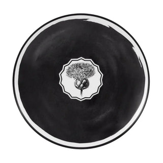 Vista Alegre Herbariae dessert plate diam. 23 cm - 9.06 in Black White - Buy now on ShopDecor - Discover the best products by VISTA ALEGRE design