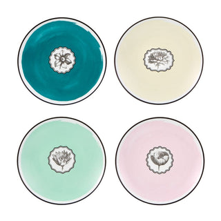 Vista Alegre Herbariae set 4 dessert plates diam. 23 cm. - Buy now on ShopDecor - Discover the best products by VISTA ALEGRE design