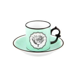 Vista Alegre Herbariae coffee cup and saucer Green - Buy now on ShopDecor - Discover the best products by VISTA ALEGRE design