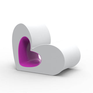 Vondom Agatha kids chair polyethylene by Agatha Ruiz De La Prada Vondom Agatha White Purple - Buy now on ShopDecor - Discover the best products by VONDOM design