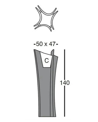 Vondom Alma Planter vase in polyethylene