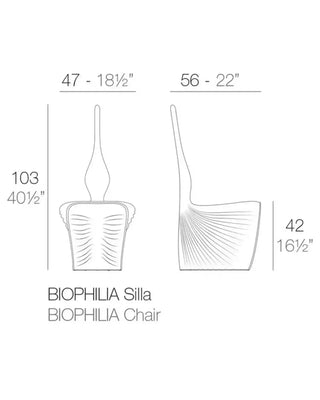 Vondom Biophilia chair in polyethylene