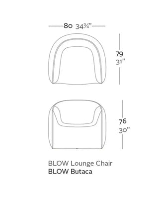Vondom Blow lounge chair in polyethylene