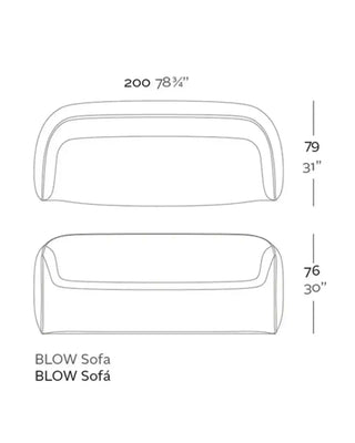 Vondom Blow sofa in polyethylene