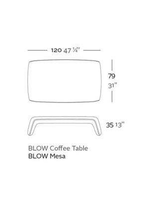 Vondom Blow low table in polyethylene