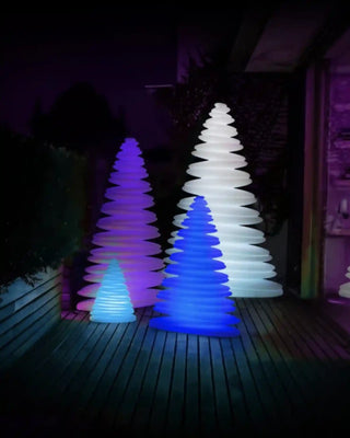 Vondom Chrismy Christmas LED tree in Ice White 2101 polyethylene
