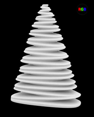 Vondom Chrismy Christmas LED tree in Ice White 2101 polyethylene