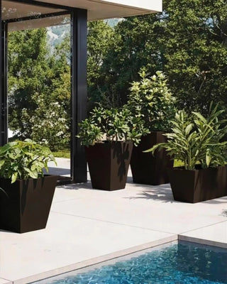 Vondom Cono Cuadrado Alto Planter vase in polyethylene