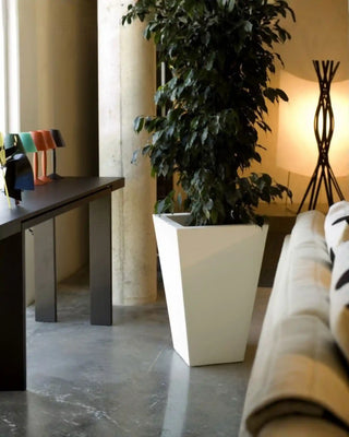 Vondom Cono Cuadrado Alto Planter vase in polyethylene