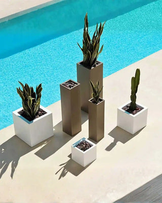 Vondom High Cubo Planter vase in polyethylene