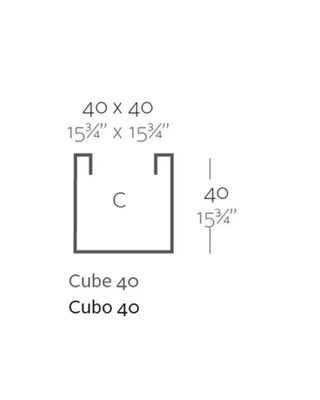 Vondom Cubo Planter vase in polyethylene