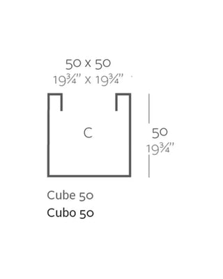 Vondom Cubo Planter vase in polyethylene