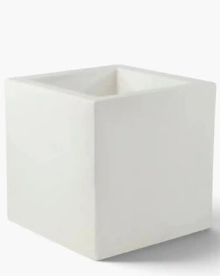 Vondom Cubo Planter LED vase in Ice White 2101 polyethylene