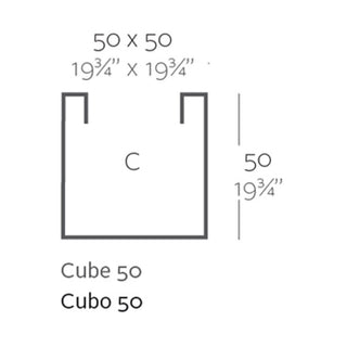 Vondom Cubo vase 50x50 h. 50 cm. by Studio Vondom - Buy now on ShopDecor - Discover the best products by VONDOM design