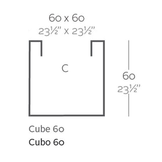 Vondom Cubo vase 60x60 h. 60 cm by Studio Vondom - Buy now on ShopDecor - Discover the best products by VONDOM design