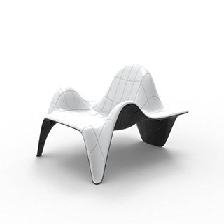 Vondom F3 two-tone armchair white/black by Fabio Novembre - Buy now on ShopDecor - Discover the best products by VONDOM design