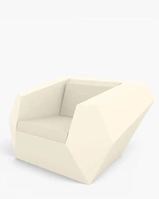 Vondom Faz lounge chair in polyethylene with upholstered cushions