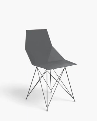 Vondom Faz chair with powder-coated metal legs and seat in polypropylene