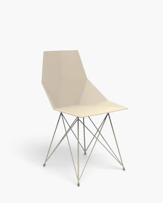Vondom Faz chair with powder-coated metal legs and seat in polypropylene