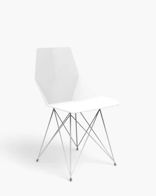 Vondom Faz chair with powder-coated metal legs and seat in polypropylene