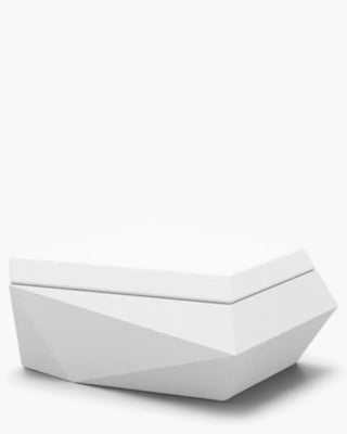 Vondom Faz chaise longue in polyethylene with upholstered cushion