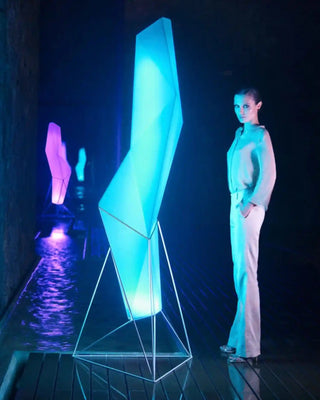 Vondom Faz LED floor lamp in Ice White 2101 polyethylene